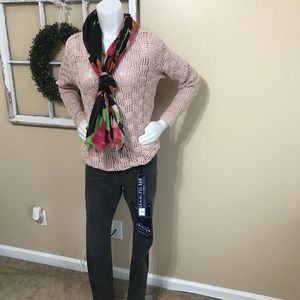 Beautiful black floral scarf